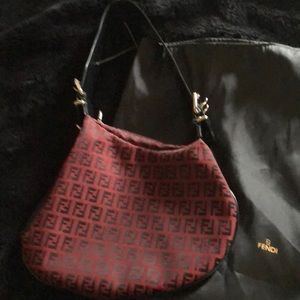 Authentic FENDI oyster shoulder bag